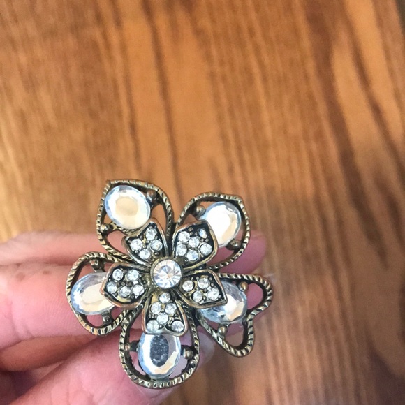 Final❗️Floral Cocktail Ring - Picture 2 of 3